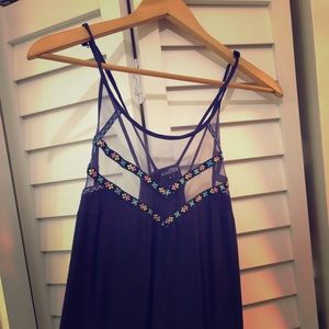 ASOS maxi dress in blue ombré